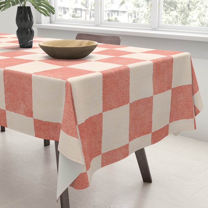 CHECKER - 001 - Guava Tablecloth Gallery Image 3