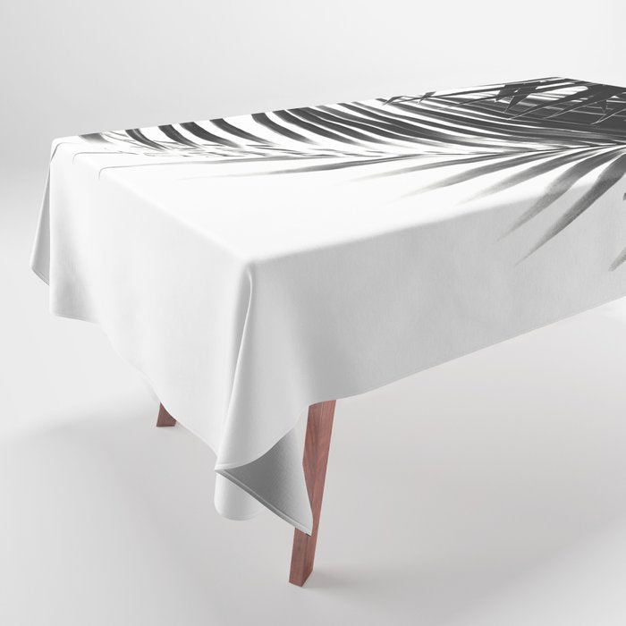 Palm Leaves Black & White Vibes #3 #tropical #decor #art #society6 Tablecloth Gallery Image 1