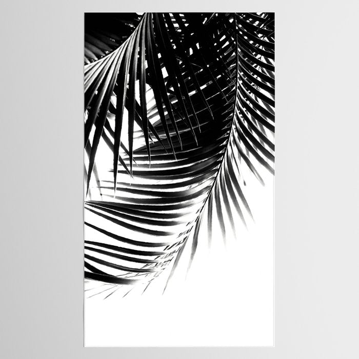 Palm Leaves Black & White Vibes #3 #tropical #decor #art #society6 Tablecloth Gallery Image 2
