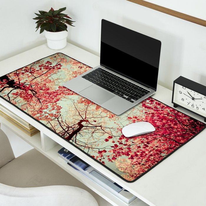 Autumn Inkblot Desk Mat Gallery Image 2