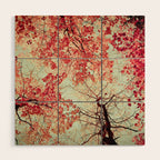 Autumn Inkblot Wood Wall Art Gallery Image 1