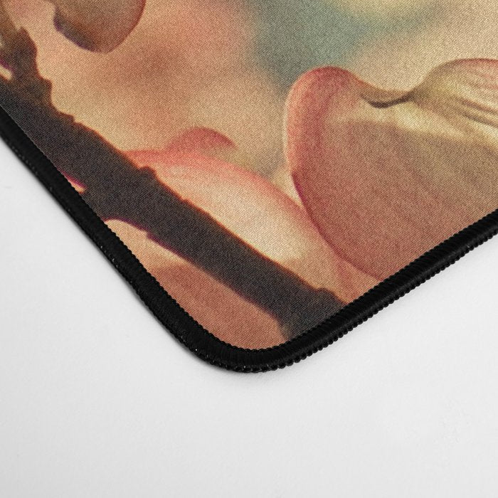 Pink Flowers on a Spring Day Desk Mat Gallery Image 4