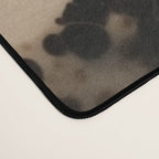 Organic Tortoiseshell Marble Pattern in Black and Cream Desk Mat Gallery Image 4