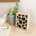Organic Tortoiseshell Marble Pattern in Black and Cream Mini Art Print Gallery Image 2