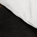 Organic Tortoiseshell Marble Pattern in Black and Cream Comforter Gallery Image 4