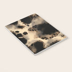 Organic Tortoiseshell Marble Pattern in Black and Cream Notebook Gallery Image 3
