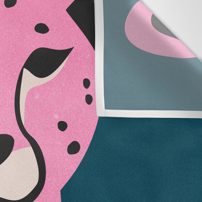 The Stare: Night Race Pink Cheetah Edition Wall Tapestry Gallery Image 3
