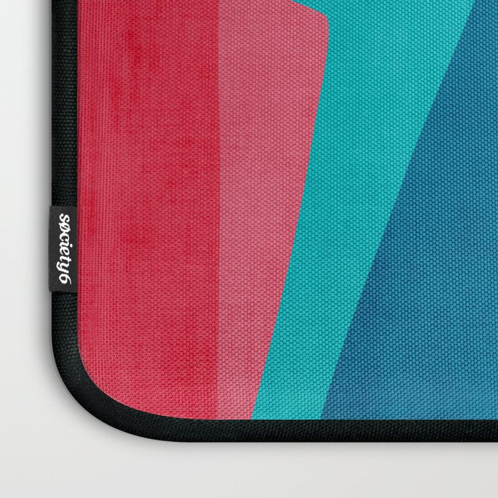 Colorful Modern Abstract Vibrant Colors Laptop Sleeve Gallery Image 3
