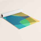 Colorful Modern Abstract Vibrant Colors Yoga Mat Gallery Image 2