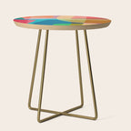 Colorful Modern Abstract Vibrant Colors Side Table Gallery Image 1