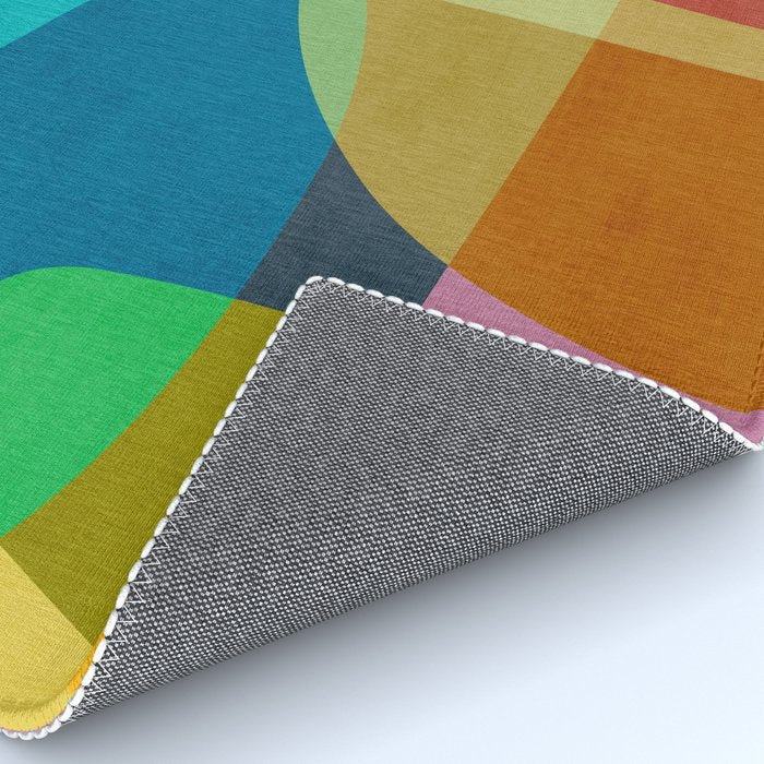 Colorful Modern Abstract Vibrant Colors Rug Gallery Image 4