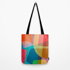 Colorful Modern Abstract Vibrant Colors Tote Bag Gallery Image 2