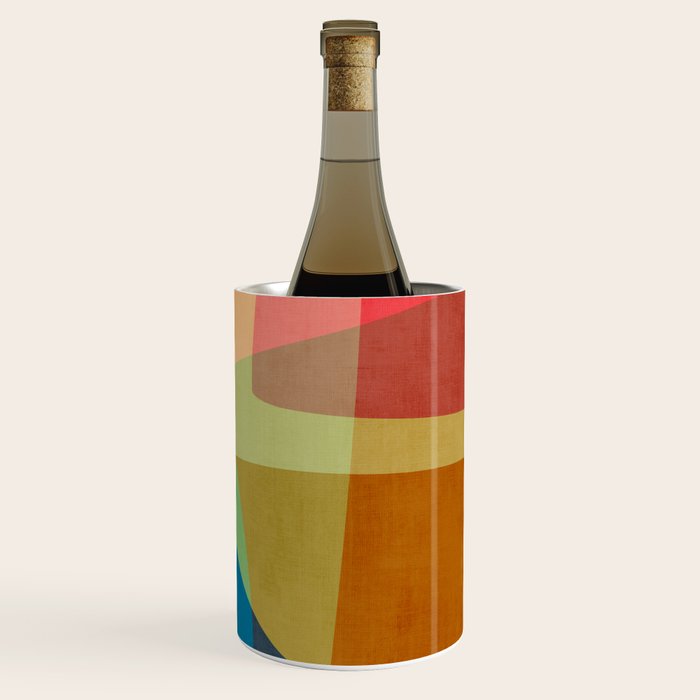 Colorful Modern Abstract Vibrant Colors Wine Chiller Gallery Image 3