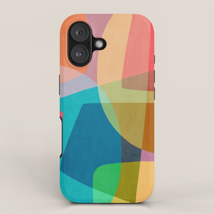 Colorful Modern Abstract Vibrant Colors iPhone Case Gallery Image 1