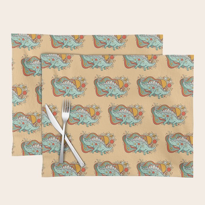 Star Stego | Retro Reptile Palette Placemat Gallery Image 1