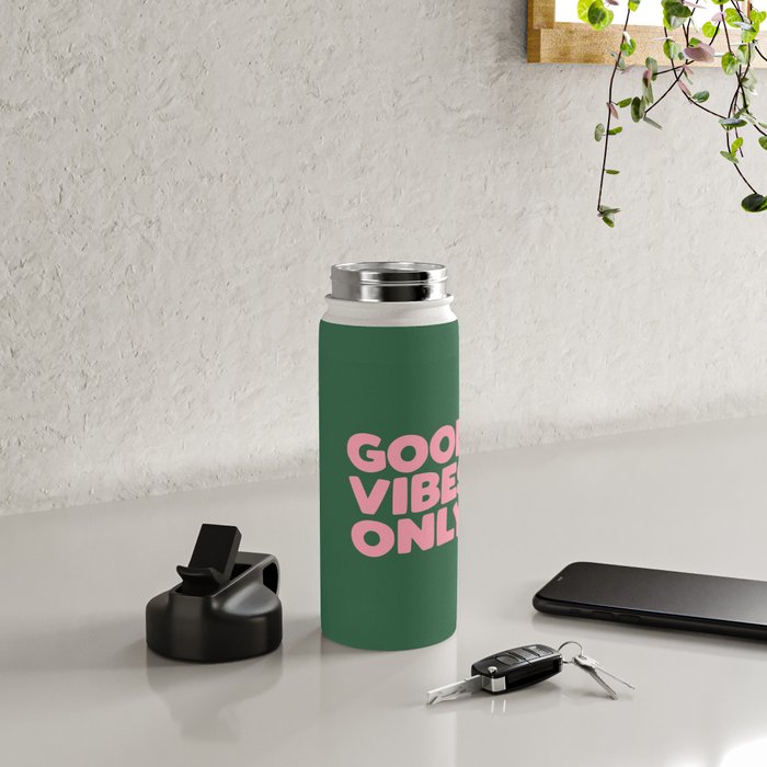 Good Vibes Only Water Bottle Gallery Image 4