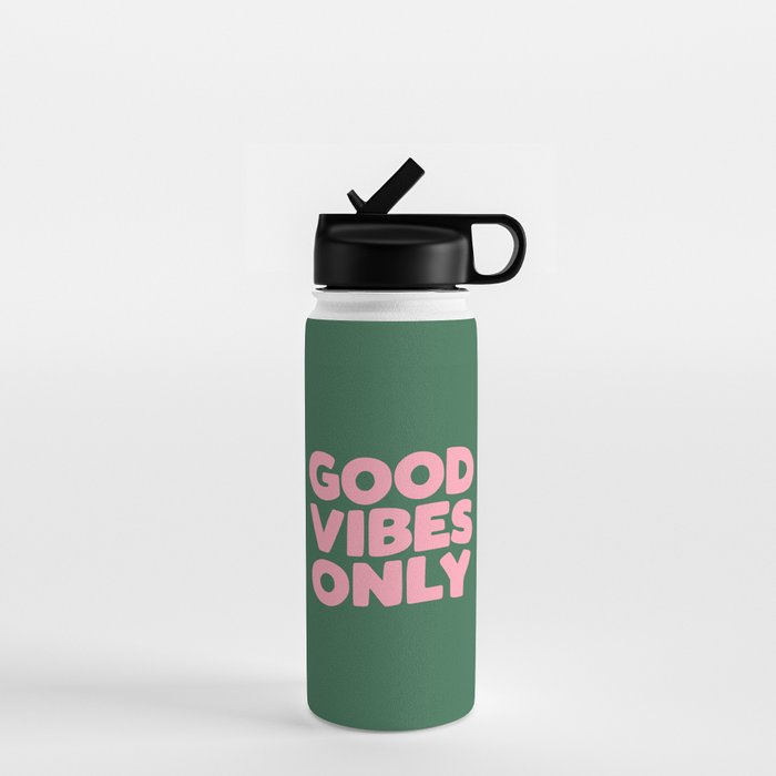 Good Vibes Only Water Bottle Gallery Image 1