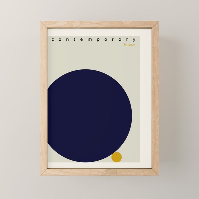 expectant iteration contemporary balance Mini Art Print Gallery Image 1