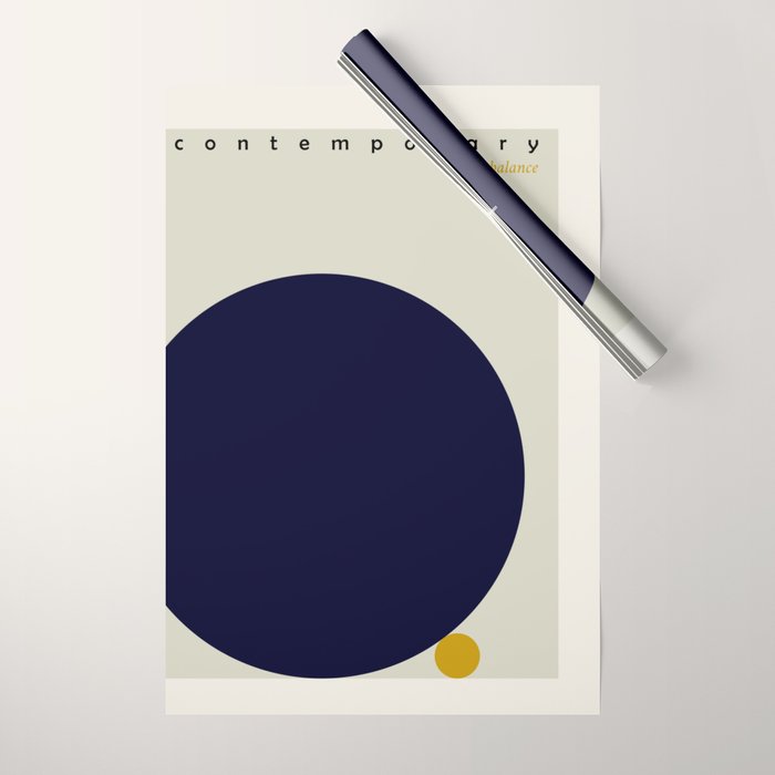 expectant iteration contemporary balance Wrapping Paper Gallery Image 1