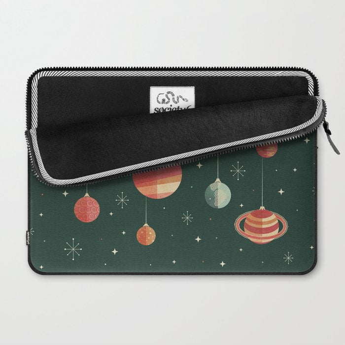 Joy to the Universe (on Green) Laptop Sleeve Gallery Image 2