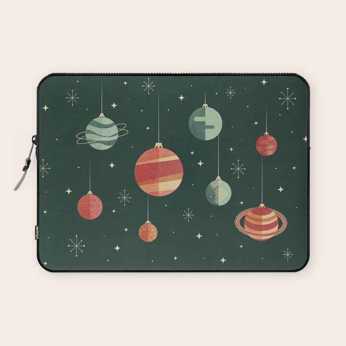 Joy to the Universe (on Green) Laptop Sleeve Gallery Image 1