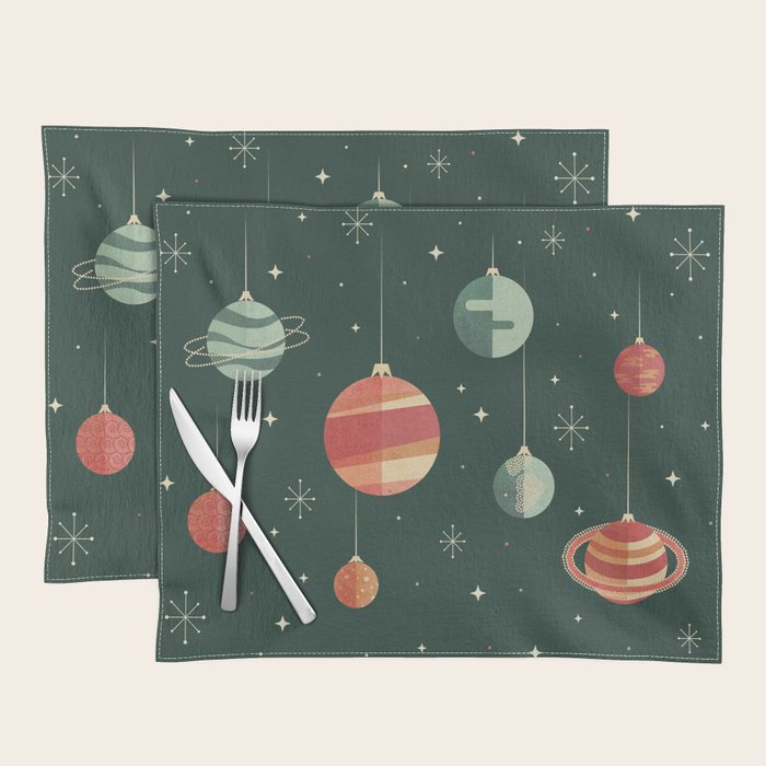 Joy to the Universe (on Green) Placemat Gallery Image 1