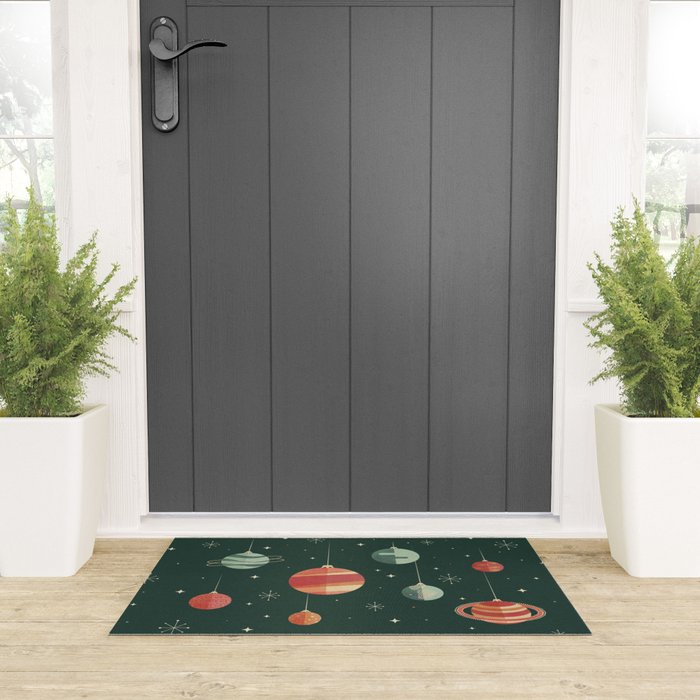 Joy to the Universe (on Green) Welcome Mat Gallery Image 3