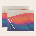 Sacred Geometric Waves: Retro 80s Edition Placemat Gallery Image 1