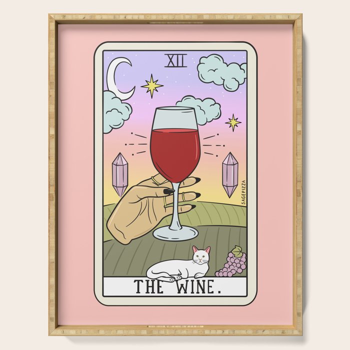 WINE READING (LIGHT) Serving Tray Gallery Image 1