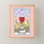 WINE READING (LIGHT) Mini Art Print Gallery Image 1