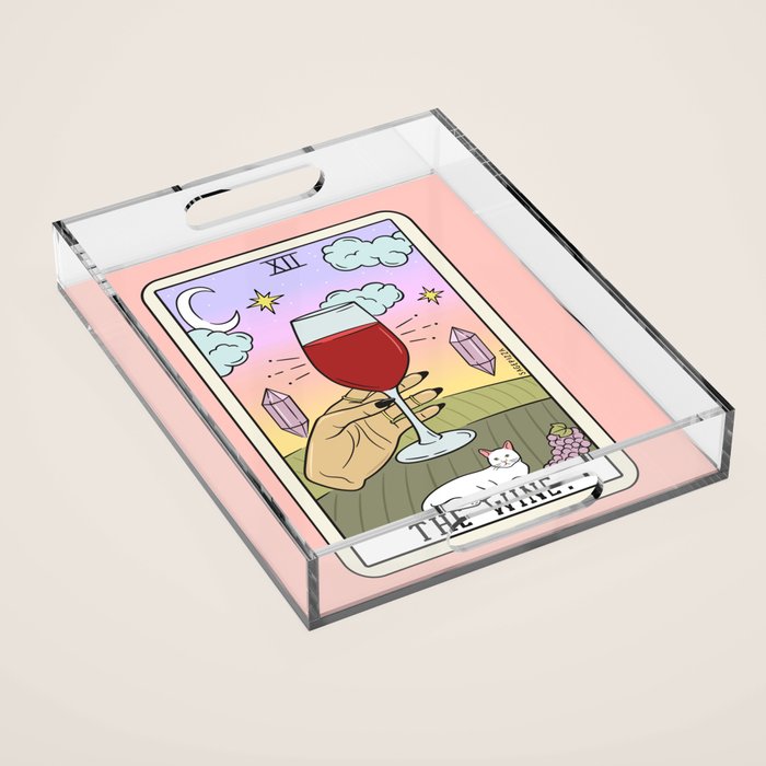 WINE READING (LIGHT) Acrylic Tray Gallery Image 1