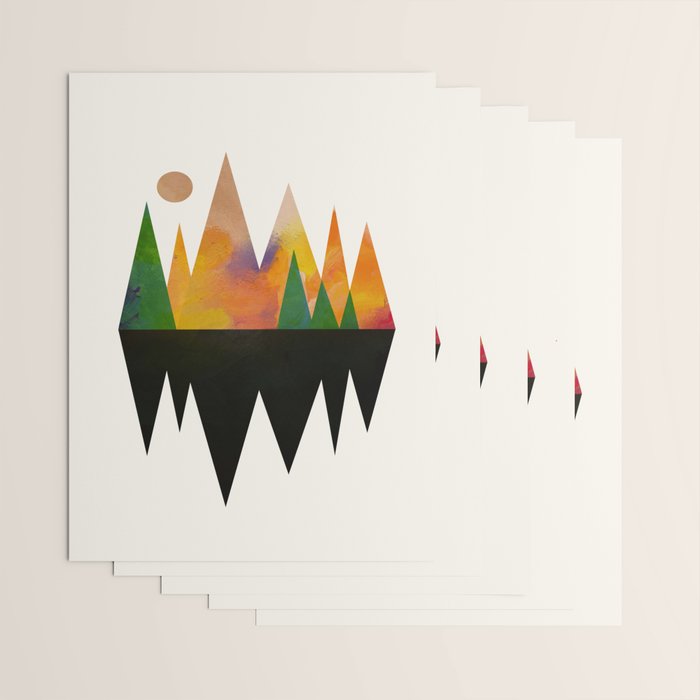 Abstract Mountains Wrapping Paper Gallery Image 3