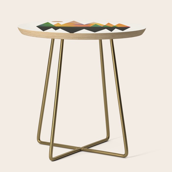 Abstract Mountains Side Table Gallery Image 1