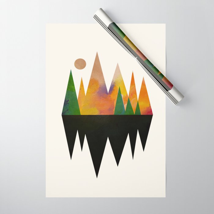 Abstract Mountains Wrapping Paper Gallery Image 1