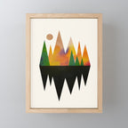 Abstract Mountains Mini Art Print Gallery Image 1