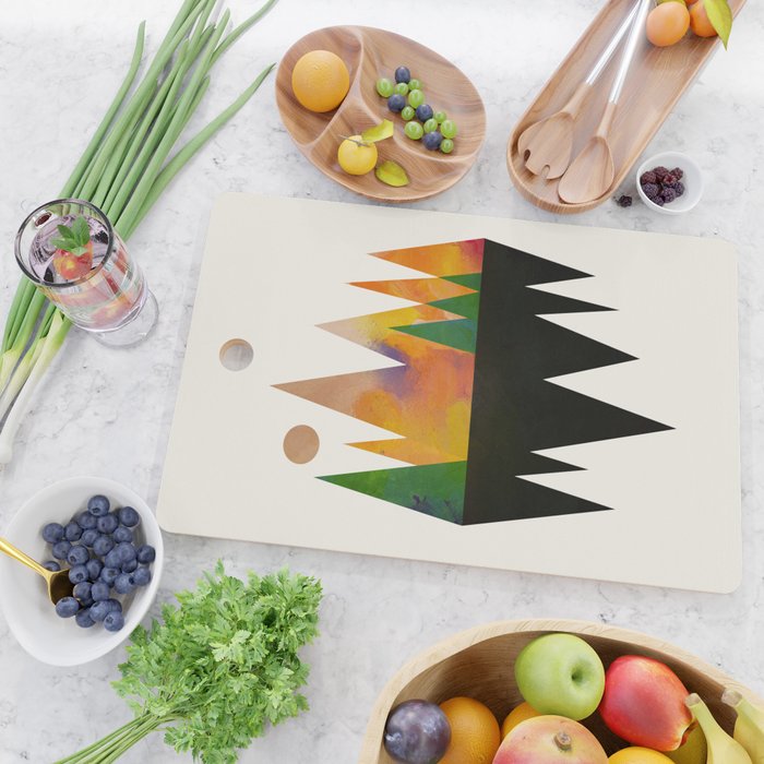 Abstract Mountains Cutting Board Gallery Image 2