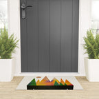 Abstract Mountains Welcome Mat Gallery Image 3