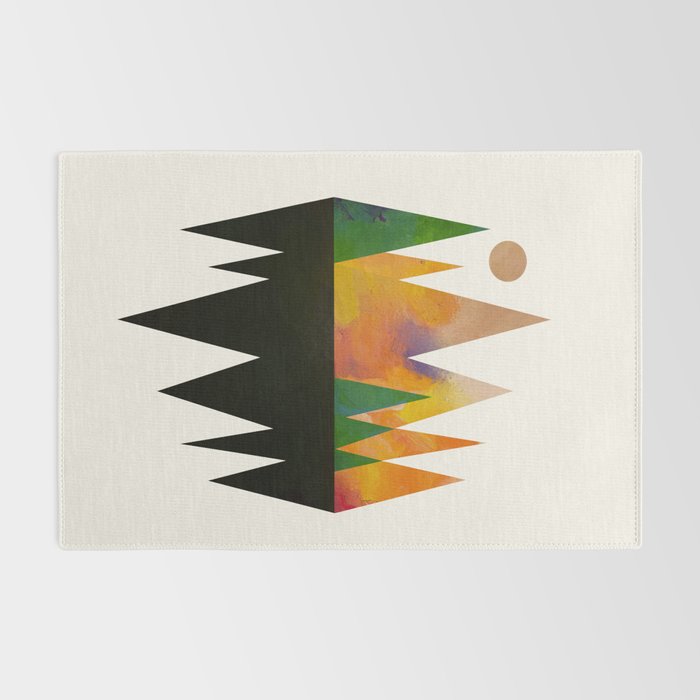 Abstract Mountains Rug Gallery Image 2