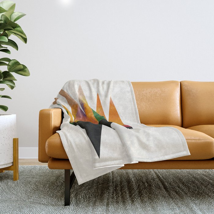 Abstract Mountains Throw Blanket Gallery Image 1