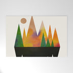 Abstract Mountains Welcome Mat Gallery Image 1