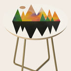 Abstract Mountains Side Table Gallery Image 2