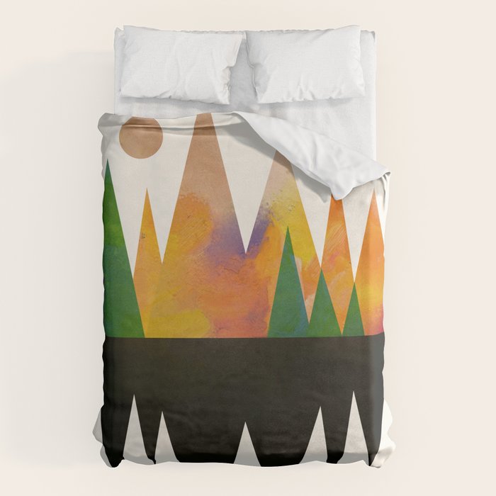 Abstract Mountains Duvet Cover Gallery Image 6