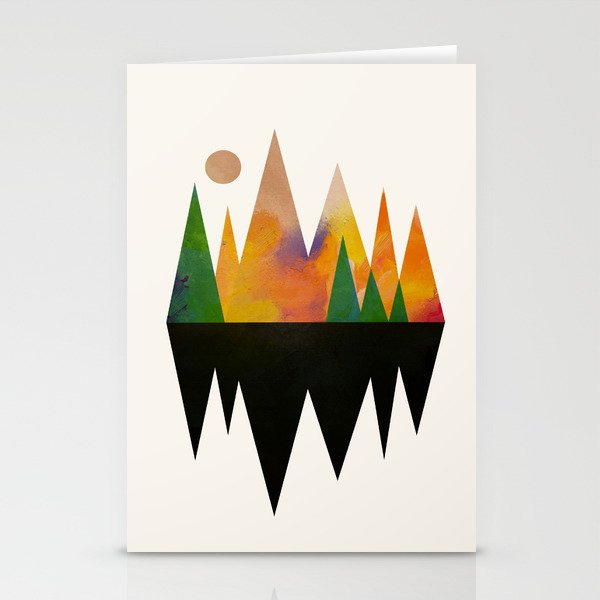 Abstract Mountains Stationery Card Gallery Image 2