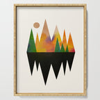 Abstract Mountains Serving Tray Gallery Image 1