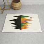 Abstract Mountains Rug Gallery Image 1