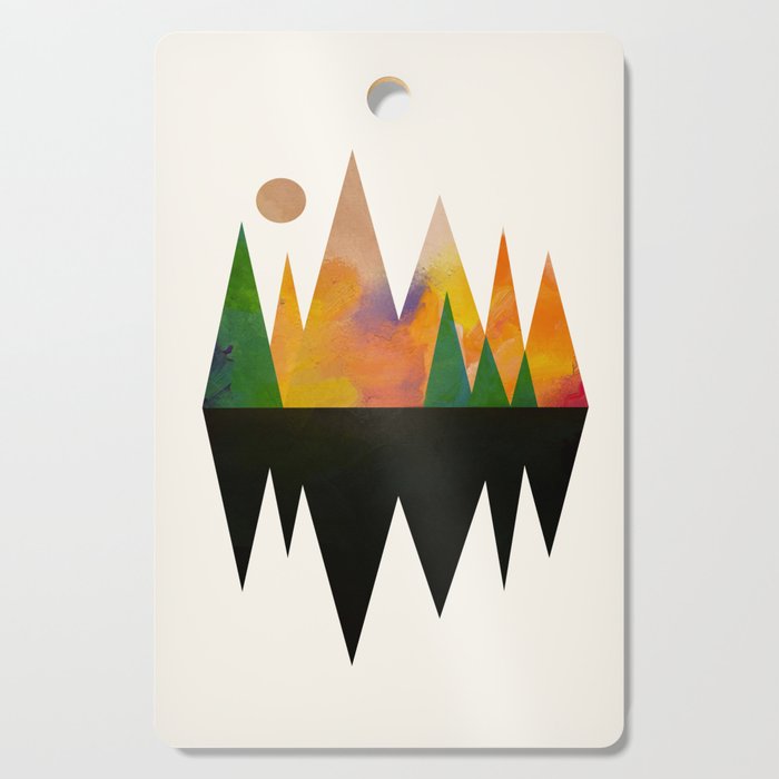 Abstract Mountains Cutting Board Gallery Image 1