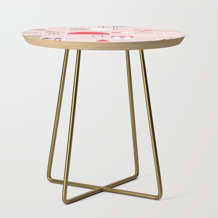 City life blocks pearl pink Side Table Gallery Image 1