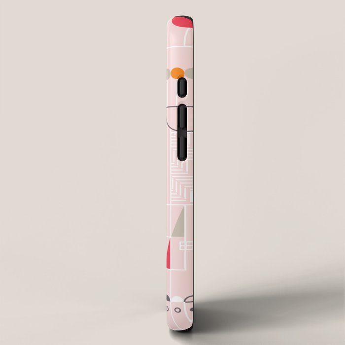City life blocks pearl pink iPhone Case Gallery Image 2