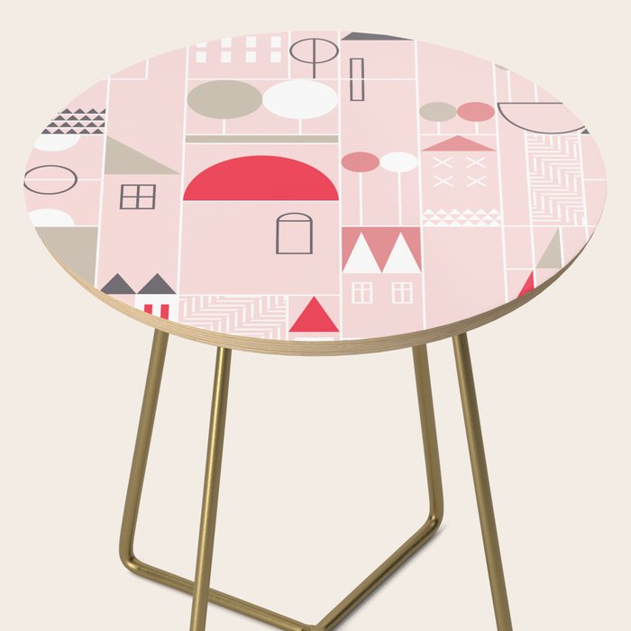 City life blocks pearl pink Side Table Gallery Image 2