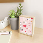City life blocks pearl pink Mini Art Print Gallery Image 2